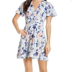 French Connection Armoise Crepe Flippy Mini Dress Size 0